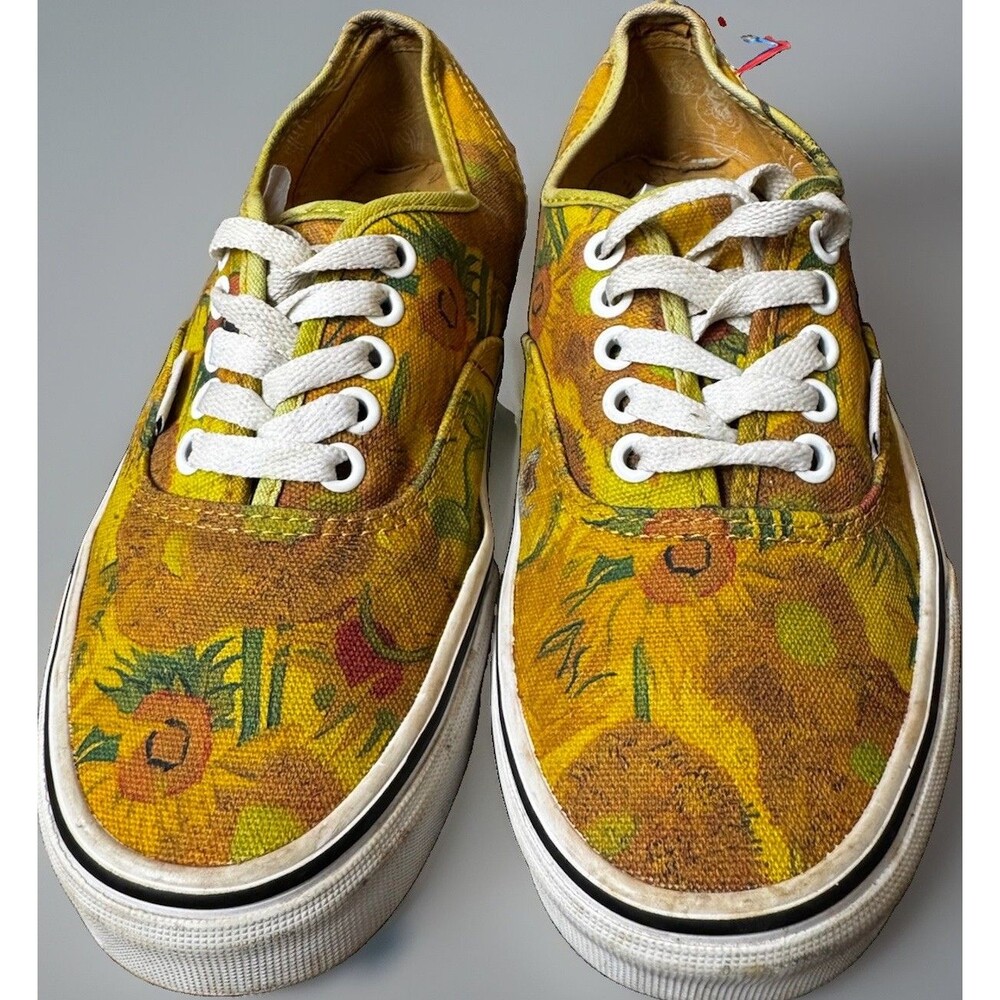 EUC Vincent Van Gogh x Vans Authentic Sunflowers MOMA M6.5 W8